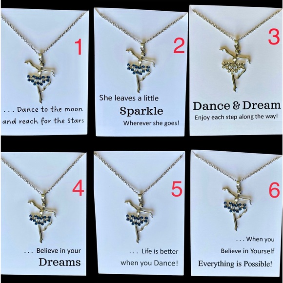 🆕 Ballerina Necklace - Lt Blue - Picture 3 of 12